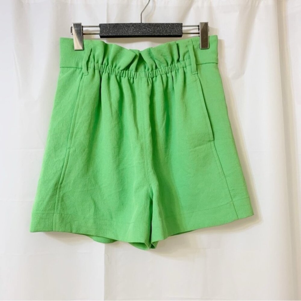 Wilfred Lime Green Paperbag Shorts Size 6 (Missing the Tie)